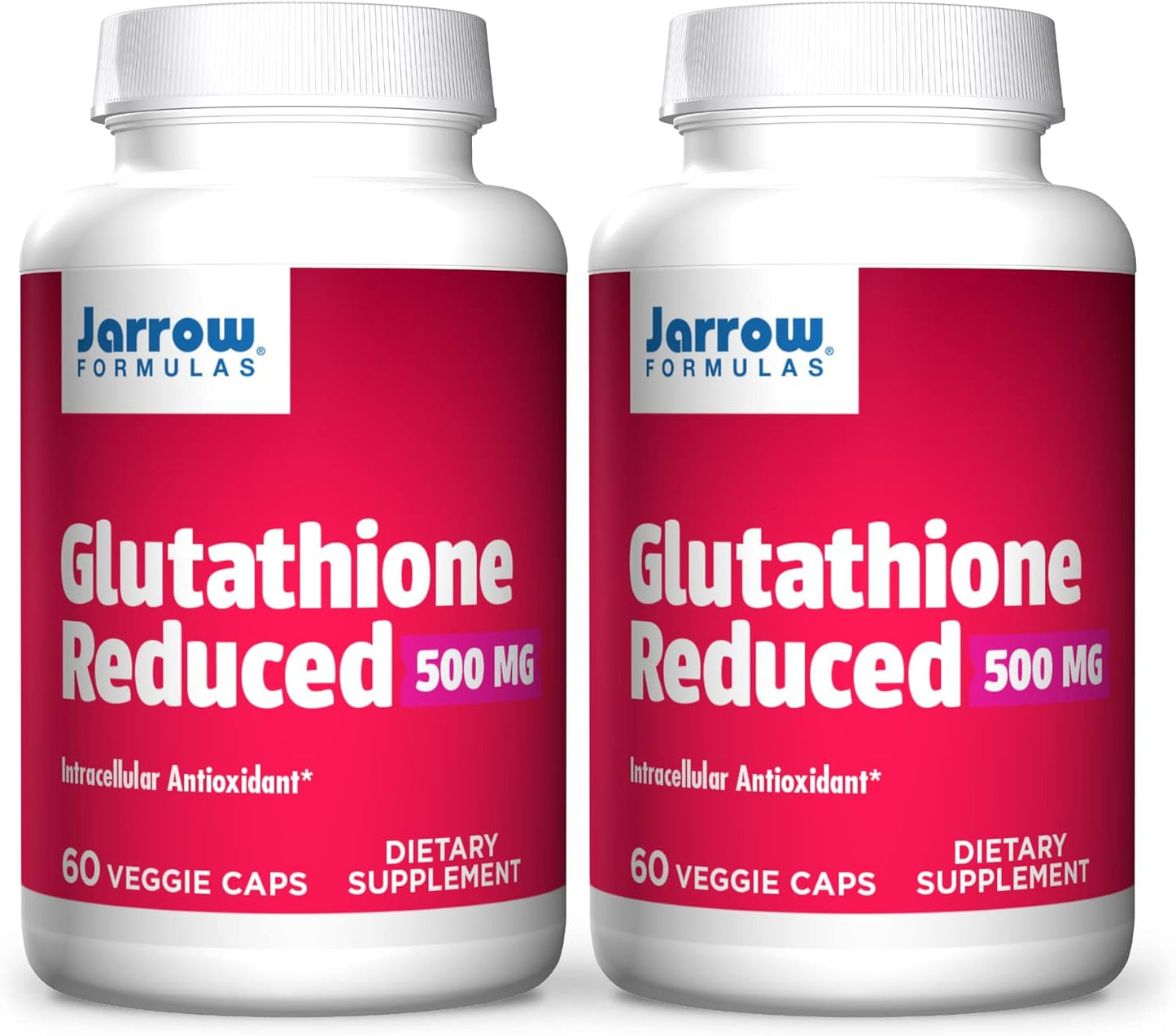 Jarrow Formulas - Glutathione Reduced 500 mg 60 caps (Pack of 2)