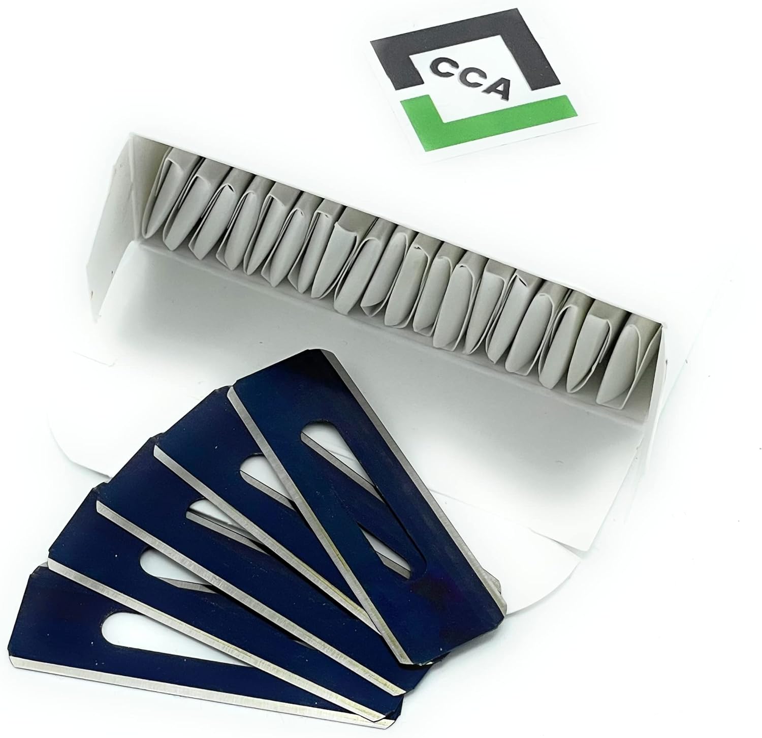 CCA Slotted Round Edge Trimming Knife Blades x 100