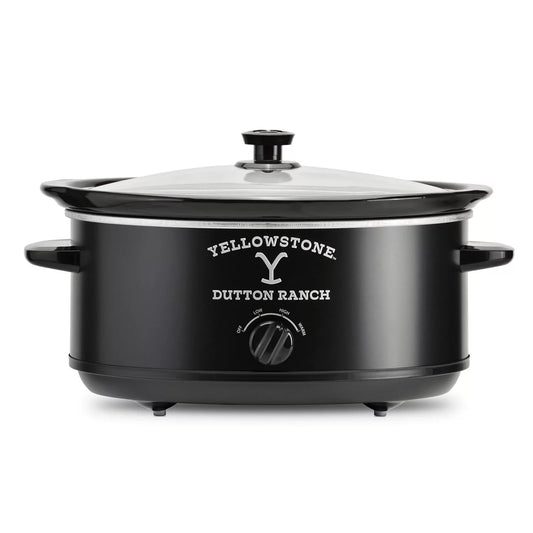 Yellowstone 7QT Slow Cooker in Matte Black